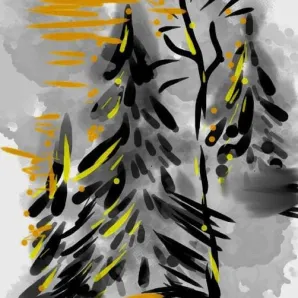 Картина-постер "Зима. Урал"