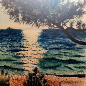 Картина "Дагестан. Каспийск. Вид на море"