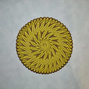 Настенная плетеная тарелка Колосок