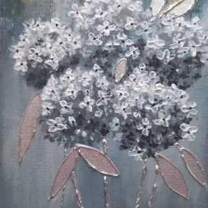 Панно для интерьера "Хризантемы"