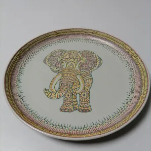Блюдо "Слон" - фарфоровое сервировочное ручной работы