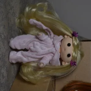 Текстильная интерьерная игровая кукла ручной работы