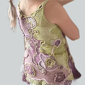 ОЛИВКА шёлковая винтажная туника