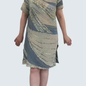 Платье-туника из шёлка "Южные дюны"
