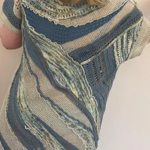 Платье-туника из шёлка "Южные дюны"