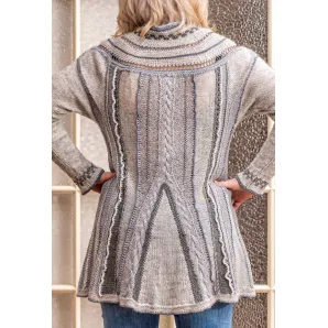 ПЕРЛА элегантный свитер с жемчужными пуговицами