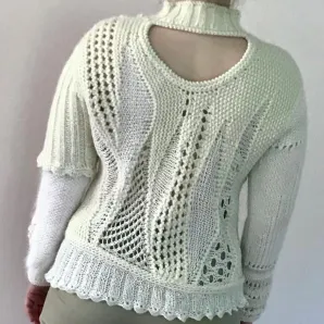 БЕЛЫЙ АКЦЕНТ женский винтажный свитер