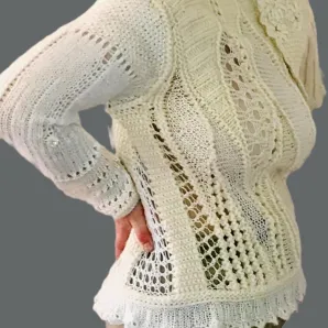 БЕЛЫЙ АКЦЕНТ женский винтажный свитер