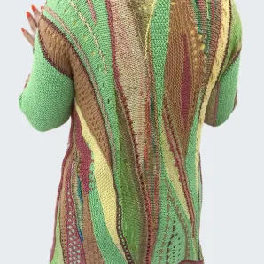 НЕЖНОЕ ЛЕТО летний кардиган в технике фриформ