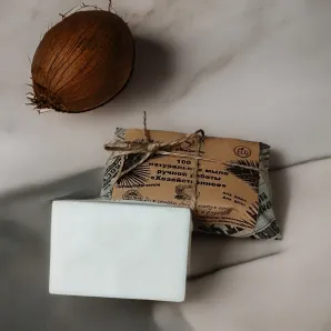 Натуральное мыло "Хозяйственное" на кокосовом масле ручной работы