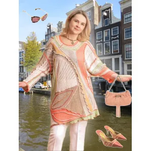 ПРОМЕНАД летнее шёлковое платье-туника