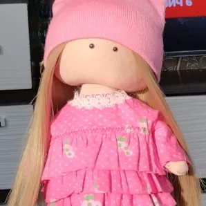 Текстильная очаровательная малышка