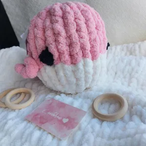 Мягкая игрушка кит розовая - Мэри