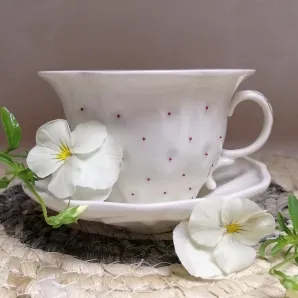 Керамика ручной работы, сервиз чайный