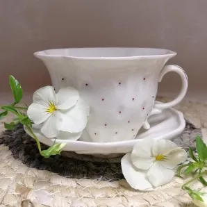 Керамика ручной работы, сервиз чайный