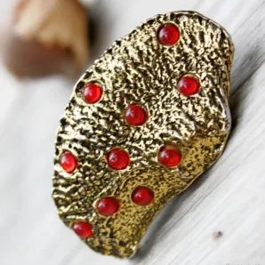 Винтажная брошь "Орешек кешью" от ZENTALL