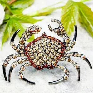 Коллекционная брошь "Краб" BETTINA VON WALHOFF