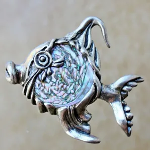 Коллекционная серебряная брошь 1960-е CYVRA