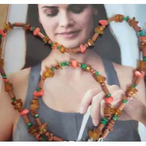 Колье и браслет из натуральных камней