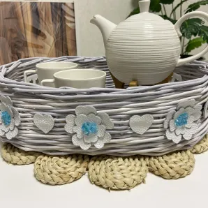 Поднос-корзина из эко-лозы