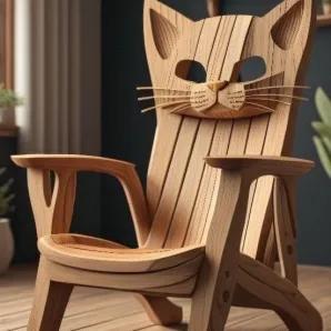 Стул из массива, деревянный