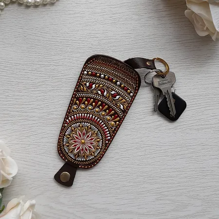 Комплект аксессуаров из натуральной кожи "Осенний комплемент"