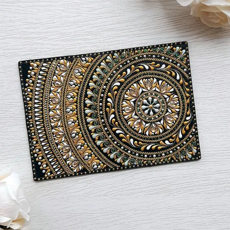 Комплект аксессуаров из натуральной кожи "Гармония в золоте"