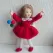 Елочная игрушка валяная из шерсти. Девочка с шарикам