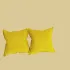 Желтые подушки квадратные интерьерные декоративные