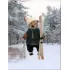 Интерьерная игрушка Медведь лыжник