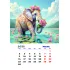 Календарь летние слоники 25г перекидной