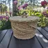 Корзина плетеная из эколозы с крышкой.