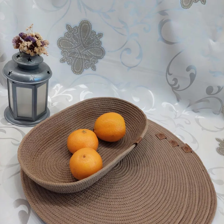 Комплект для сервировки стола: салфетки сервировочные (плейсматы), корзинка для хлеба