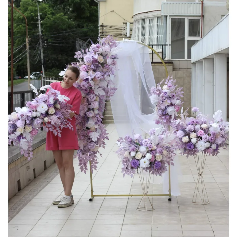 Цветочный декор для свадьбы. Свадебная арка, стойка, президиум