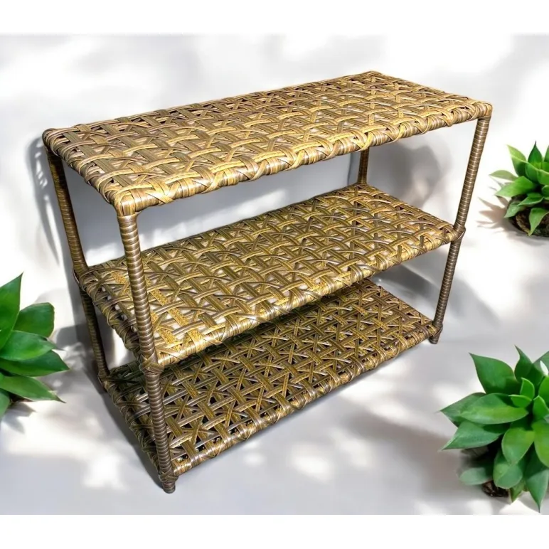 Обувница из искусственного ротанга