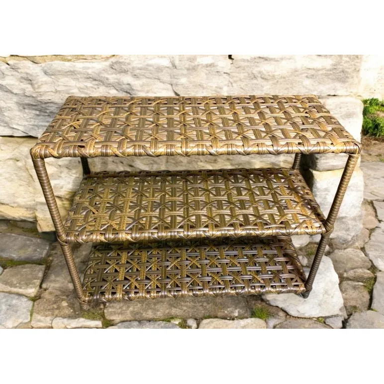 Обувница из искусственного ротанга