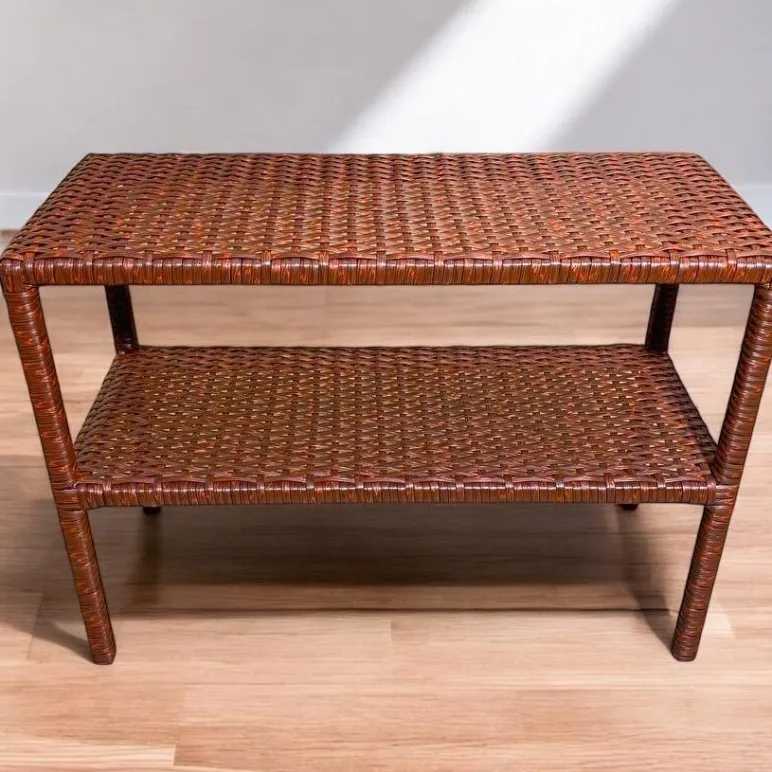 Обувница из искусственного ротанга