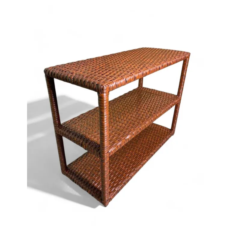 Обувница из искусственного ротанга