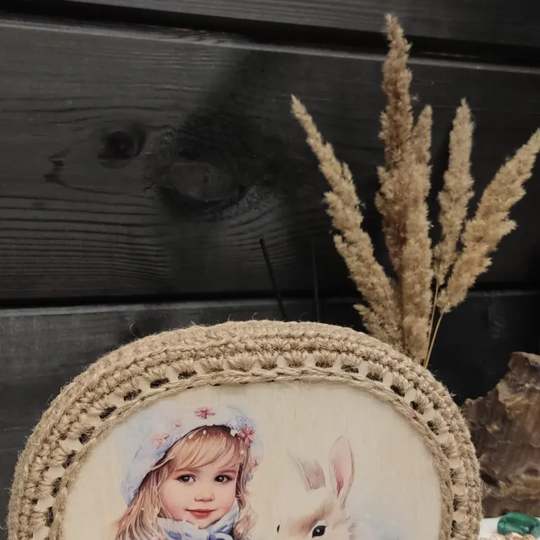 Корзина-шкатулка из джута