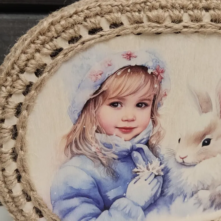 Корзина-шкатулка из джута