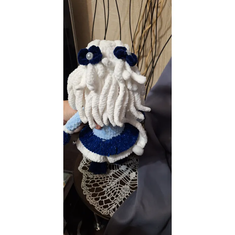 Игрушка вязанная кукла ручная работа