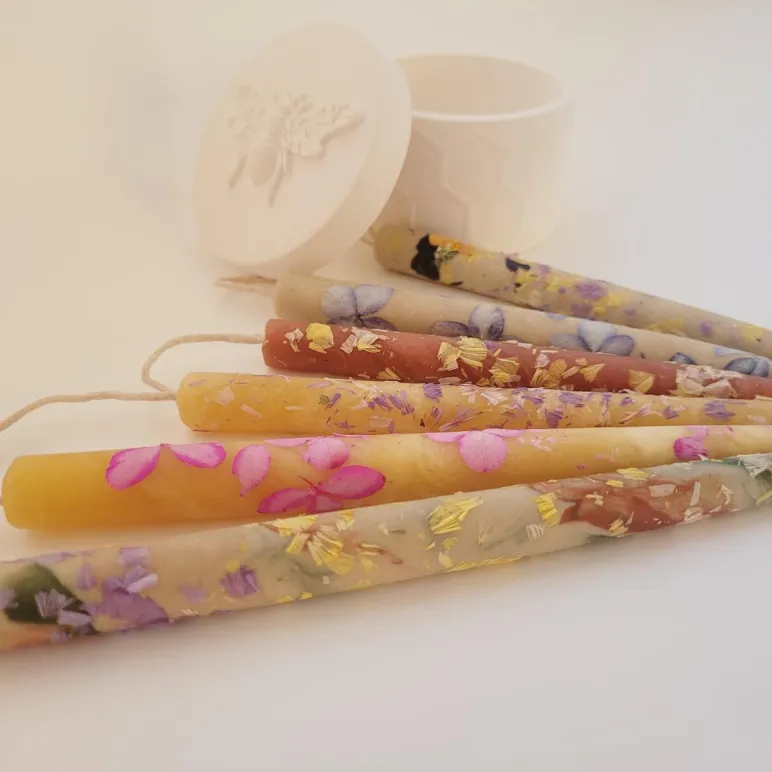 Свеча катанка восковая (ручная работа)