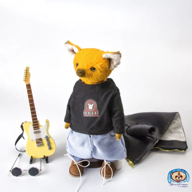 Игрушка тедди лис гитарист