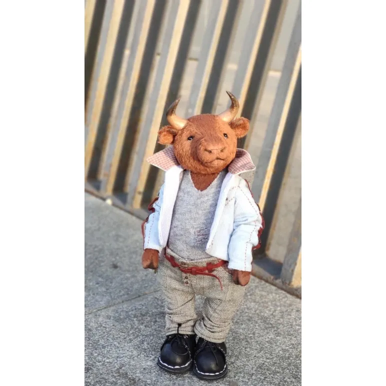 Игрушка тедди Бык