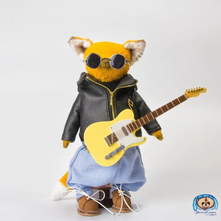 Игрушка тедди лис гитарист