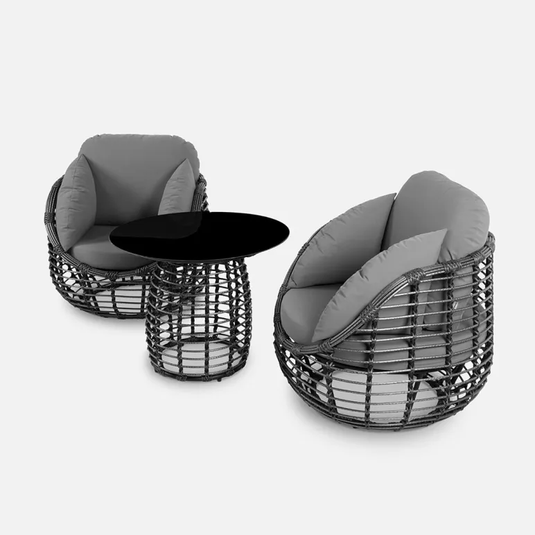 Стол «LOTUS» Чёрный металлик