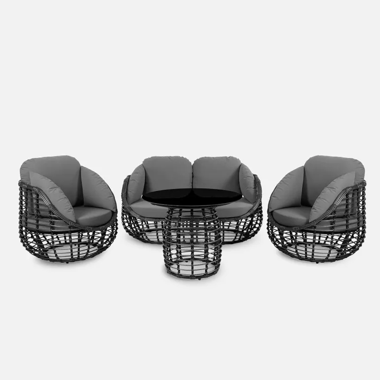 Стол «LOTUS» Чёрный металлик