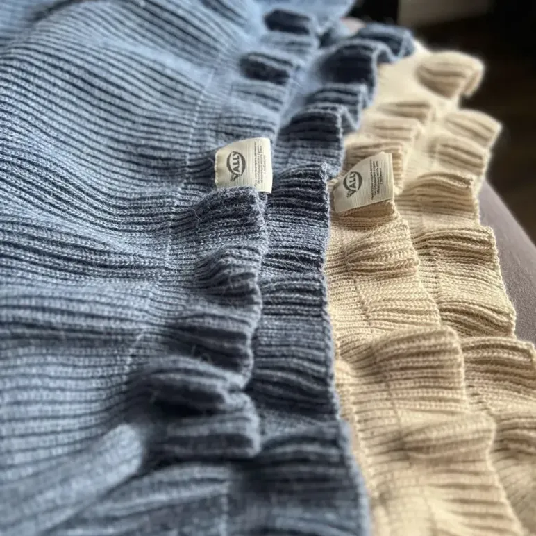 Вязаный плед прямоугольный 70-200