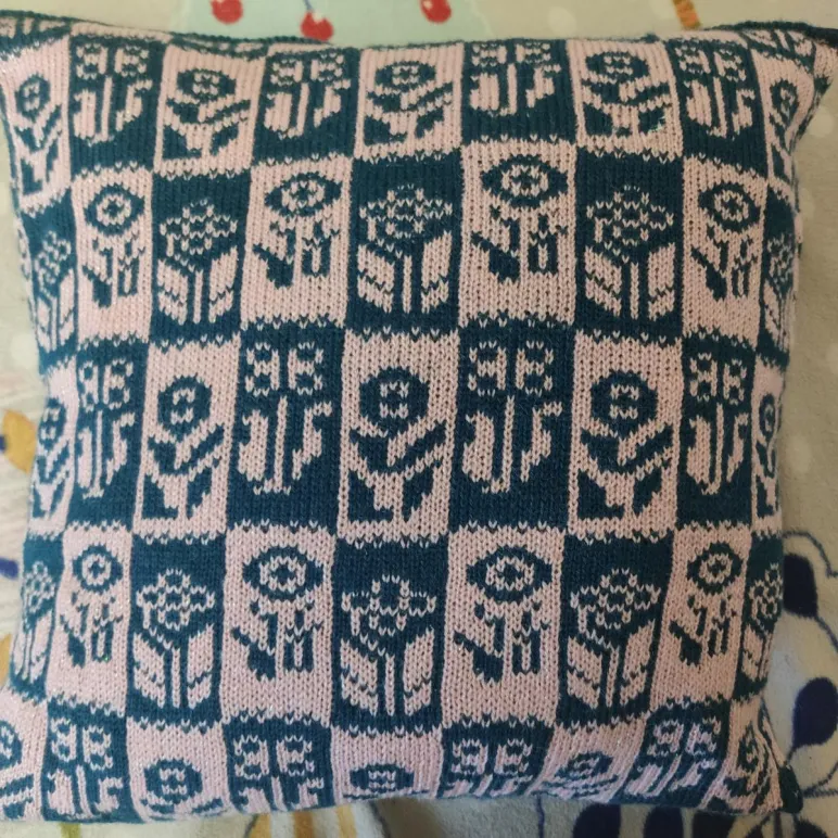 Наволочка вязаная декоративная 40*40 см