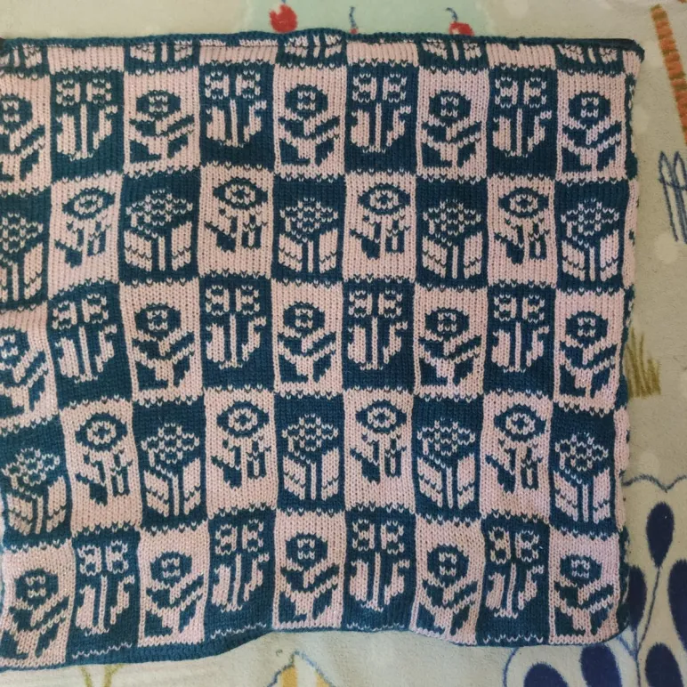 Наволочка вязаная декоративная 40*40 см